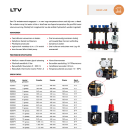 11 groeps Hybride vloerverwarmingsunit +/-110 m2 10 cm hartafstand als hoofdverwarming: Let op vanaf prijs!!!