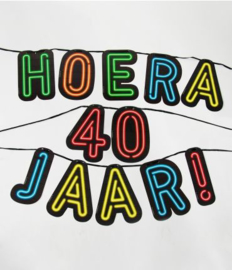 Slinger neon - Hoera 40 jaar !