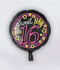 Folieballon neon Sweet 16