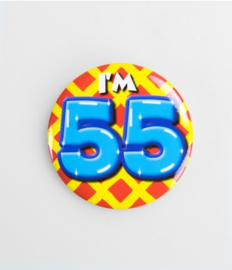 Button Happy 55 jaar