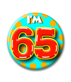Button Happy 65 jaar