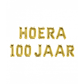 Folieballonnen  'Hoera 100 jaar'