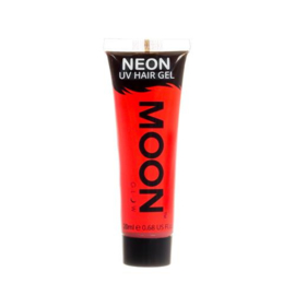 Neon UV hair gel red