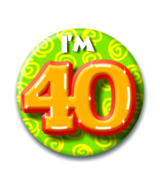 Button Happy 40 jaar