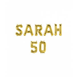 Folieballonnen  'Sarah 50'