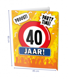 Window Sign - 40 jaar