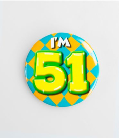 Button Happy 51 jaar