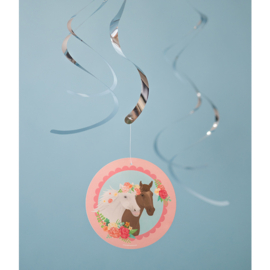 Swirl decorations paarden