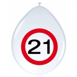 Ballonnen verkeersbord 21