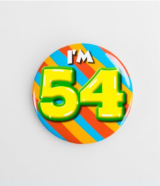 Button Happy 54 jaar