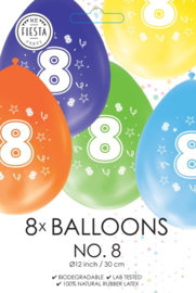 Ballonnen cijfer 8