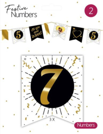 Festive numbers "7" 3 stuks