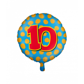 Folieballon Happy 10
