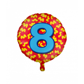 Folieballon Happy 8