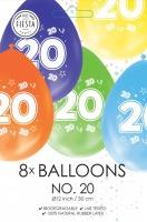 Ballonnen cijfer 20