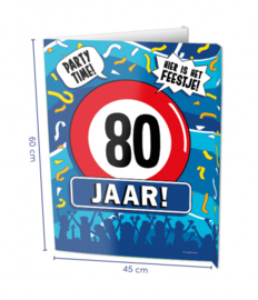 Window Sign - 80 jaar