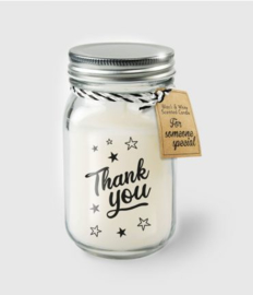 Black & White Candle -  Thank you