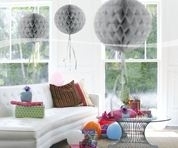 Honeycomb bal zilver 30cm