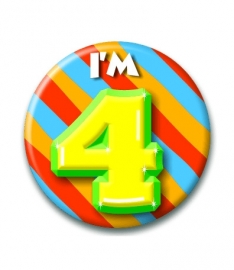 Button Happy 4 jaar