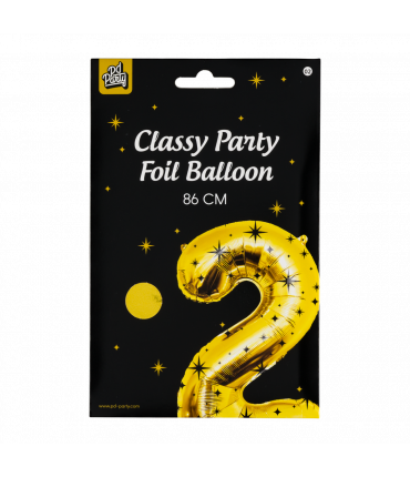 Folieballon cijfer 2 Classy 86cm