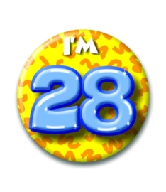 Button Happy 28 jaar