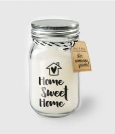 Black & White Candle -  Home sweet home