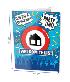 Window Sign - Welkom thuis!