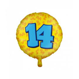 Folieballon Happy 14