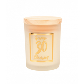 small scented candle gold/white 30