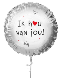 119 - Folieballon Ik hou van jou