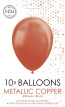 10 Ballonnen Metallic Copper