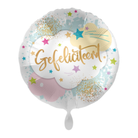 005 - Folieballon Gefeliciteerd Ster Wolk