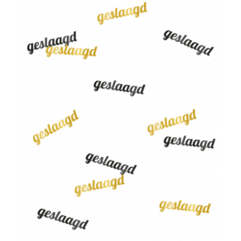 Tafel confetti Classy geslaagd