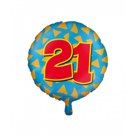 Folieballon Happy 21