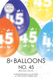 Ballonnen cijfer 45