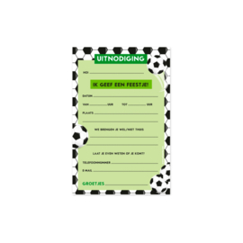 Uitnodigingen voetbal