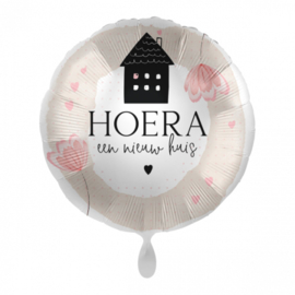 027 - Folieballon Hoera een nieuw huis