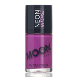 Neon UV nail polish intense purple