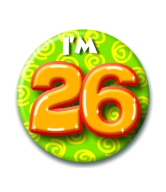 Button Happy 26 jaar