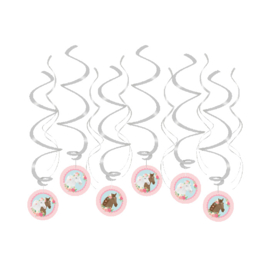 Swirl decorations paarden