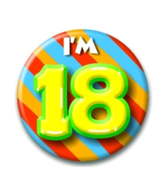 Button Happy 18 jaar