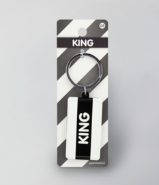 Black & White keyring - King