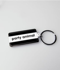 Black & White keyring - Party animal