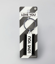 Black & White keyring - Love you