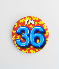 Button Happy 36 jaar