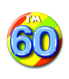 Button Happy 60 jaar