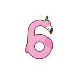 Kaars Jungle 6 flamingo