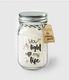 Black & White Candle -  You light up my life