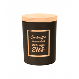 small scented candle rose gold/black zus