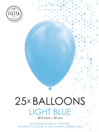 25 Ballonnen Blauw (licht)